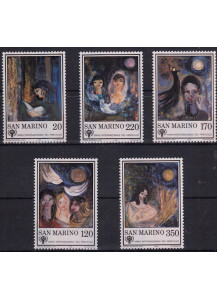 1979 San Marino Anno Internazionale Fanciullo 5 valori nuovi Sassone 1027-31